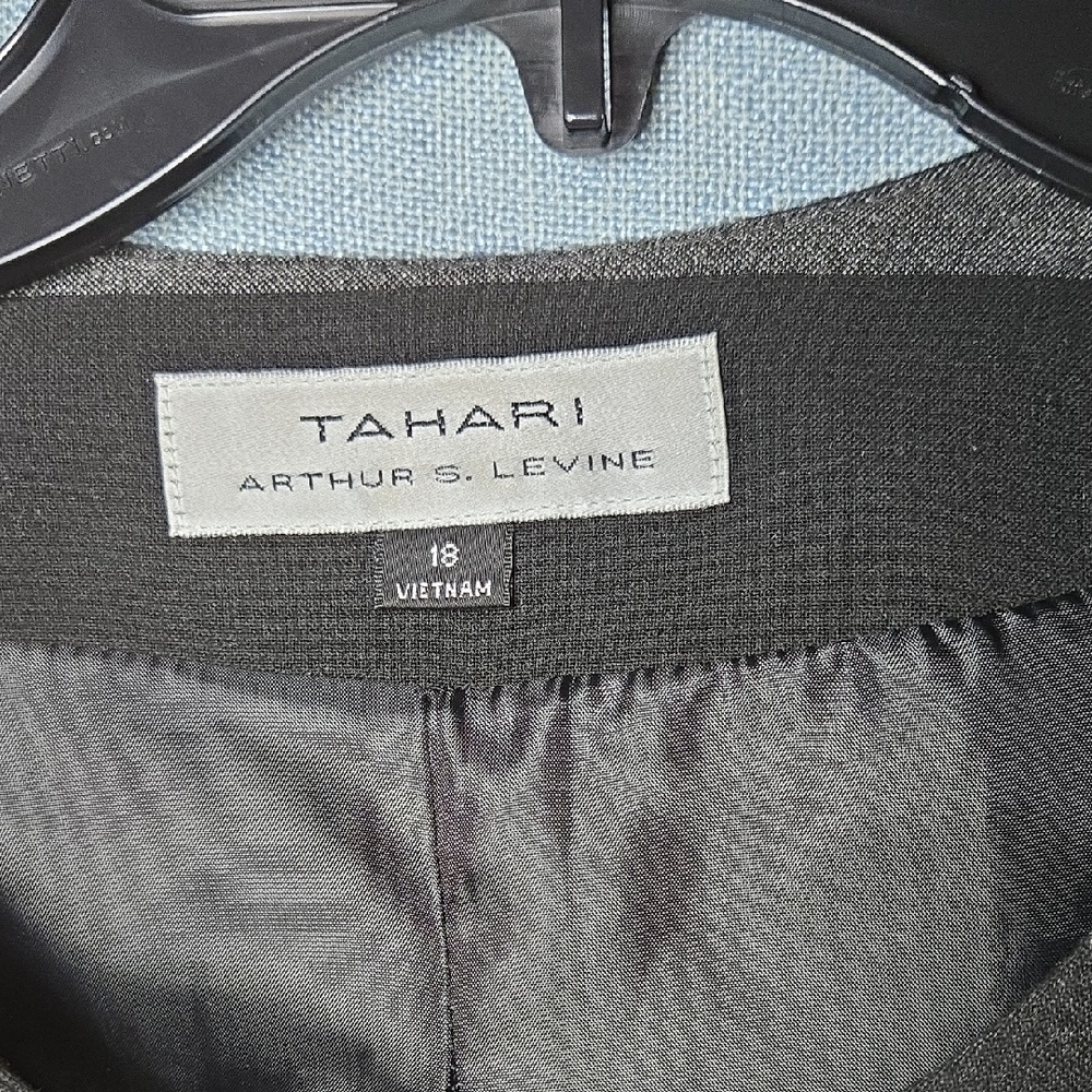 Tahari Women's Striped Suit Jacket - Black and Gray - Picture 2 of 7